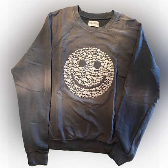 NEW LAUREN MOSHI HAPPY SKULL OMBRE PULLOVER - Picture 6 of 7